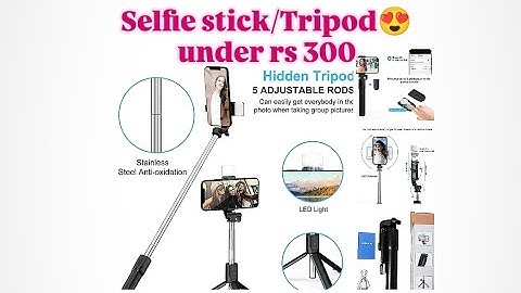 Bluetooth Selfie Sticks with Remote and Selfie Light, 3-in-1 Multifunctional Selfie Stick Tripod