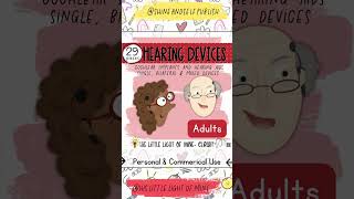 Time Lapse Drawing: Hearing Device Clip art #cochlear #hearingdevice  #hearingloss #cochlearimplant