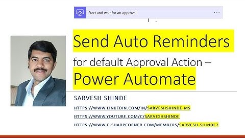 Send Approval Action Reminders - Power Automate (FLOW) | Reminders | Power Platform