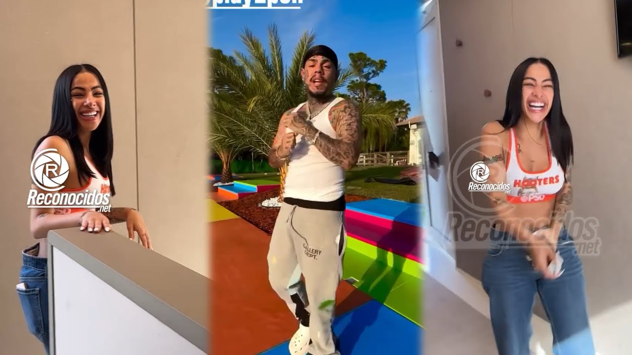 Tekashi 69 welcomes Yailin to his Miami home with all his people and threw  her a party - YouTube