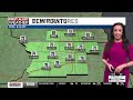 A few showers and storms tonight