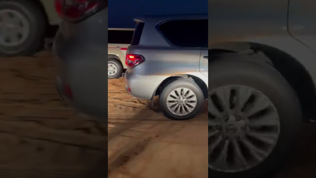 Nissan petrol y61 backfire! Stage 1 abudhabi