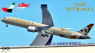 Infinite Flight 22.2: Abu Dhabi (AUH) to Singapore (SIN) | Etihad Airways | Boeing 787-10