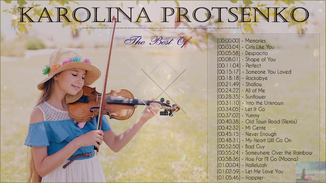 Karolina Protsenko Violin Cover Songs  Non Stop Playlist 2020  Violin Covers of Popular Songs 2020
