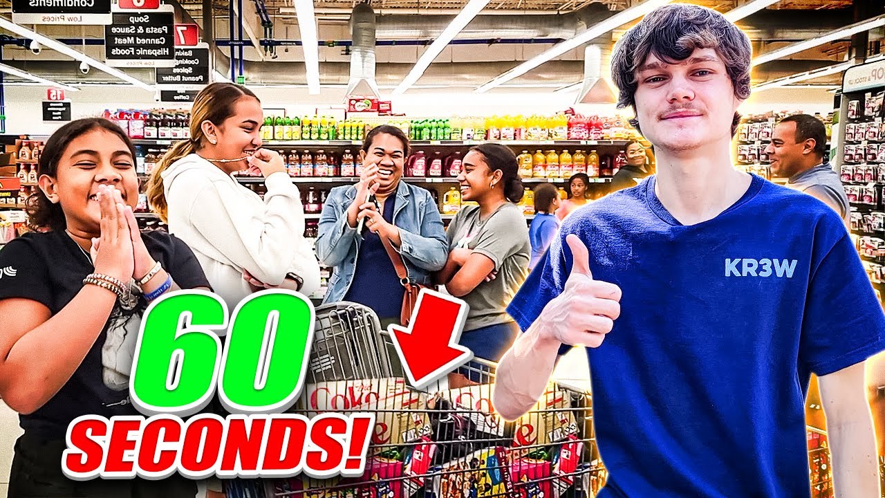 60 Seconds To Fill Up Your Cart And I'll Pay For It! YouTube