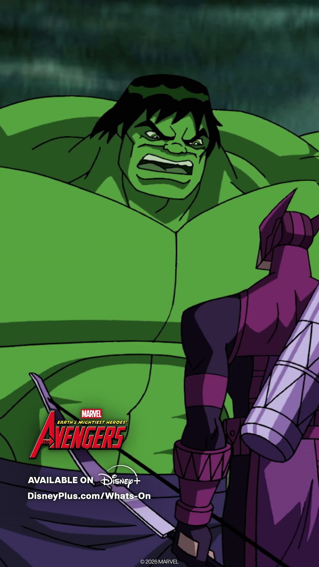 Hawkeye makes the Hulk laugh — кадр из урока