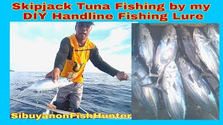 8 pcs. Of Skipjack Tuna Hunting and Fishing @ Sibuyan Sea Using my DIY #HandlineFishing Lure