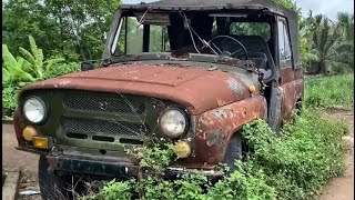 Fully restoration antique UAZ after 70 years of operation