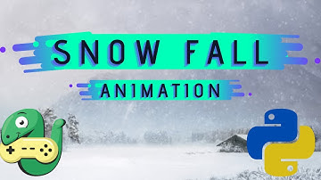 Snow Fall Animation | How to Make it Snow | Python Project