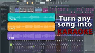 How to remove vocals from a song using Fl Studio 12 (MAKING KARAOKE) 2019