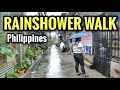 A LOVELY RAINSHOWER WALK at Narrow Alley Commonwealth Residence Philippines [4K] 🇵🇭