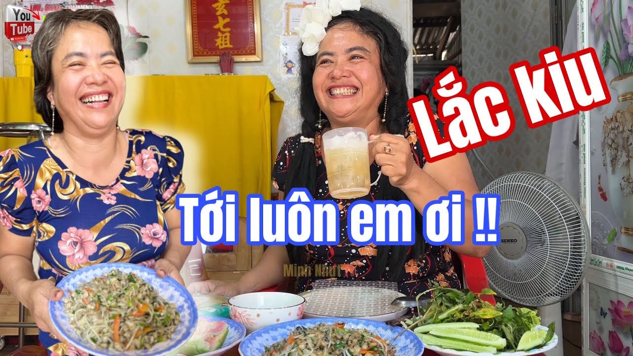 Xuyến Buổi Chiều Ăn Sạch Nguyên Mâm Hến Xào Giá Ngon Lành Cành Đào | Minh Nhựt Tv 