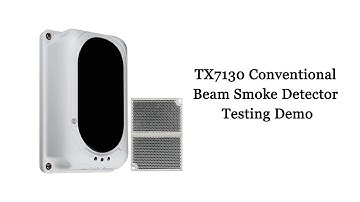 TX7130 Conventional Beam Smoke Detector Adjusting and Testing demo