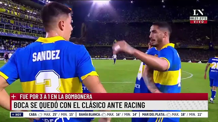 Boca se quedó con el clásico ante Racing por 3 a 1