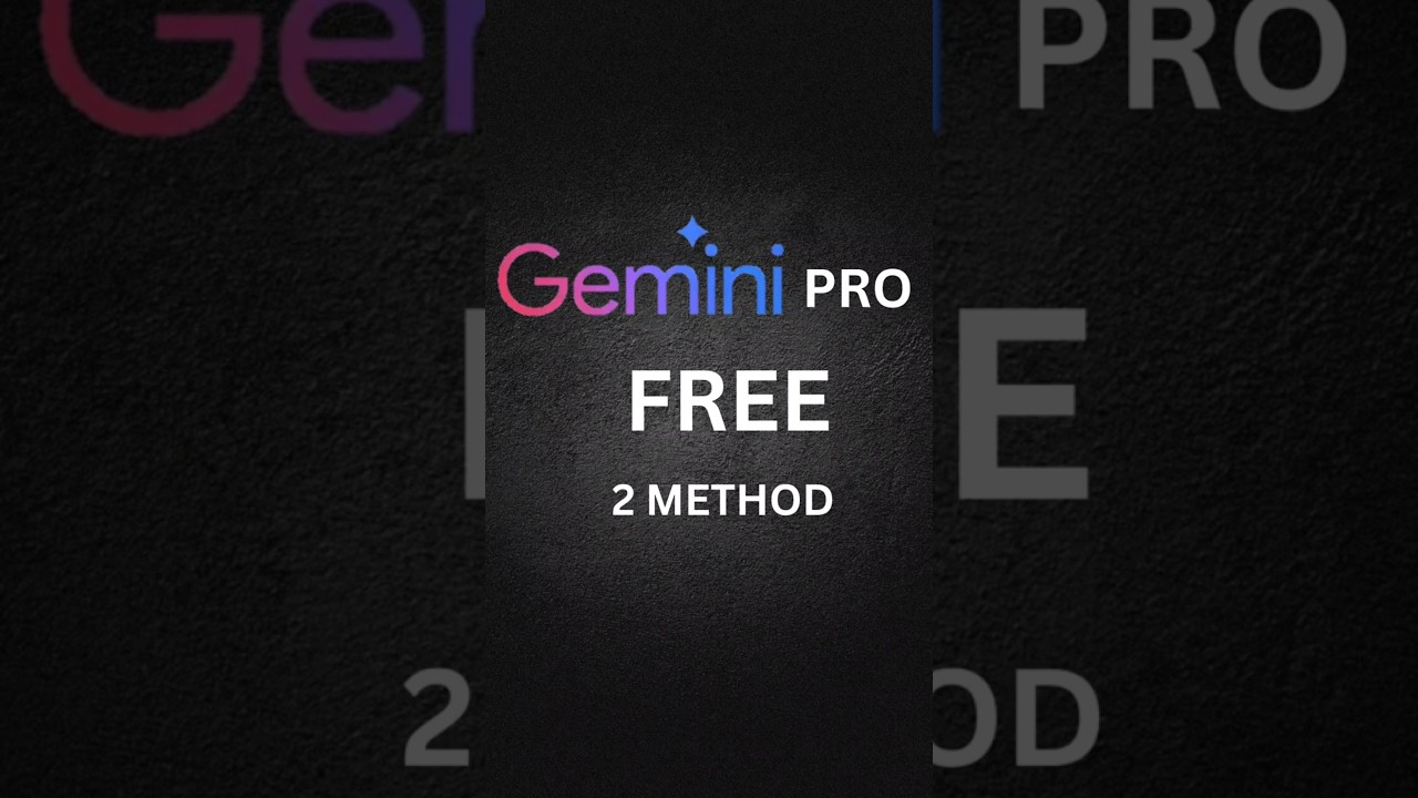 GEMINI PRO FOR FREE 🔥  