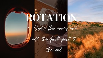 Split the array and add the first part to the end in Java