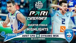 Zenit SPB vs. Dynamo MSK | HIGHLIGHTS | Quarter Finals | Round 2 | Pari SuperLeague 2024