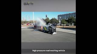 Street Washer Truck C15 | High Pressure Road Cleaning Vehicle — 1500L Tank, 6-8m Width