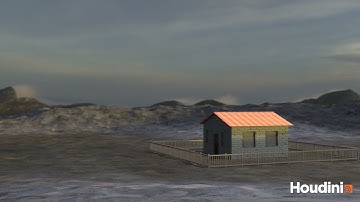 Houdini Fracture and Pyro Simulation Test