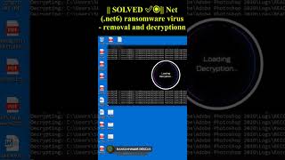 Net (.net6) ransomware virus #shorts #trending #net6 #NetRANSOMWARE