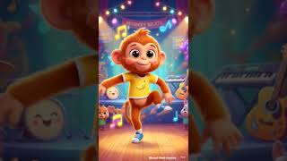Bandar ka Funny Dance 😂 | Kids CartoonShorts #shorts #funny #monkey #cartoon #kidsshort #hindirhymes