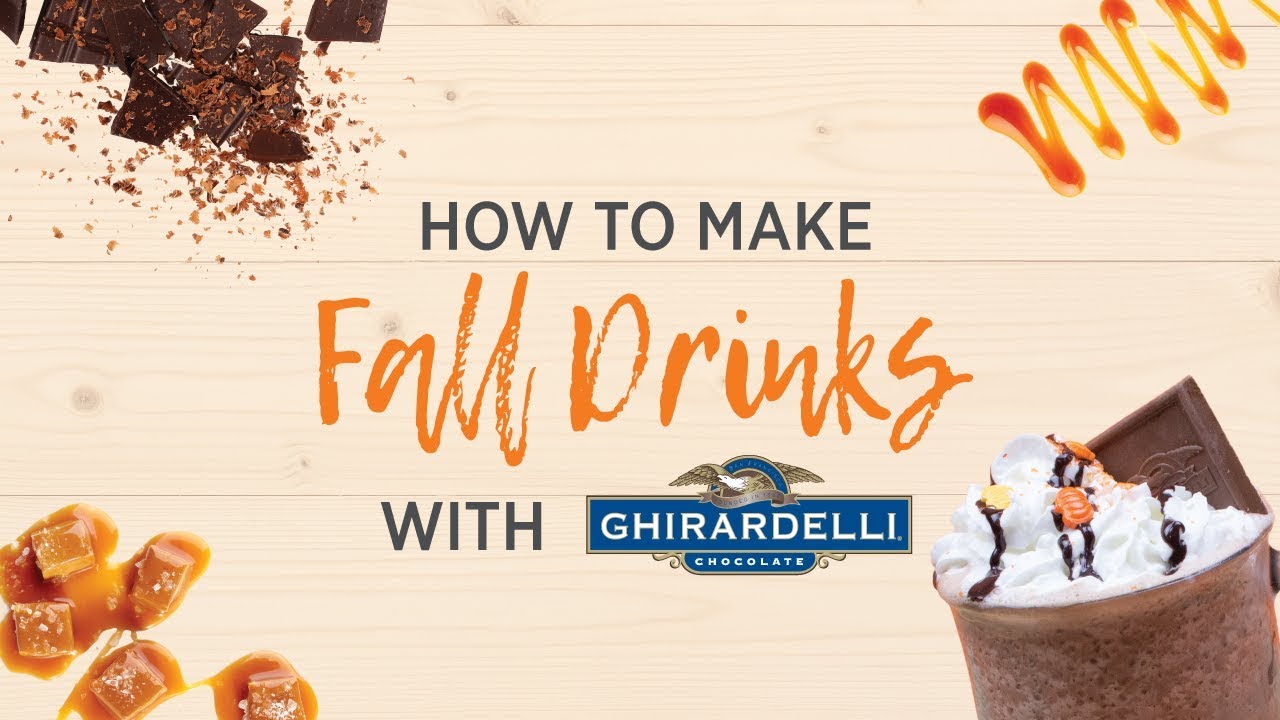 Fall drinks made with Ghirardelli YouTube