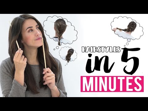 EASY HAIRSTYLES IN 5 MINUTES WITH TRICKS