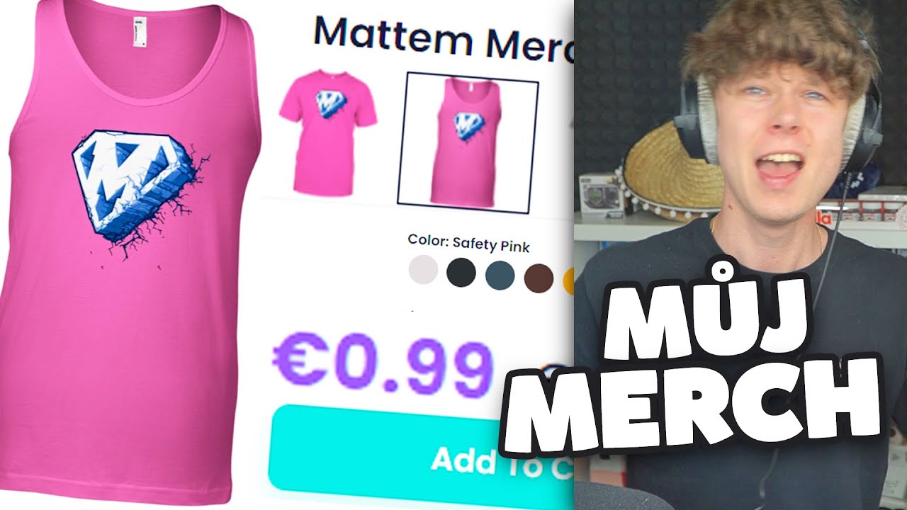 Prodávají MŮJ FAKE MERCH a to se mi nelíbí