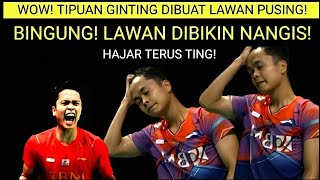 TANPA AMPUN! MENANG TELAK NIH! Anthony Sinisuka Ginting vs Wang Tzu Wei. Badminton Bulutangkis