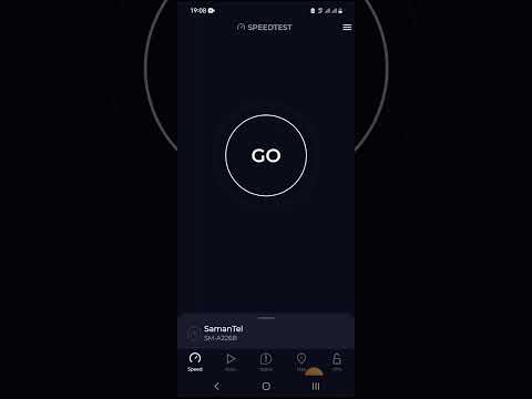 SamanTel LTE Speedtest Rasht Using RighTel Network
