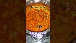 Mushroom Masala curry !! #resturant style #easy #recipe !! #try#like #Mashroom gravy curry !!#shorts