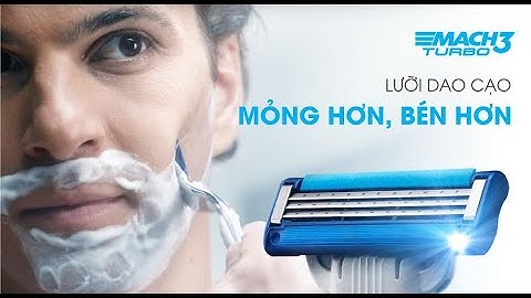 Dao cạo râu Gillette Mach3 Turbo - Dao cạo râu 3 lưỡi cao cấp cho râu cứng