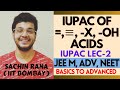 ✨IUPAC Nomenclature of Aliphatic, Alcohols, Acids | Class 11 | JEE Main, Advanced, NEET 2024