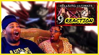 Walter Invades Alucard's Guts | Hellsing Ultimate Abridged REACTION EP 9 TFS | COUPLES REACT | BLIND