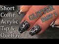 Glittered Nails - Part 2 - Tip and Acrylic Overlay - Naio Nails Salon Style Nail Tutorial