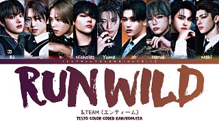 Download Lagu \u0026TEAM [エンティーム] “Run Wild”Testo Sub Ita [Color Coded Kan_Rom_Ita] MP3