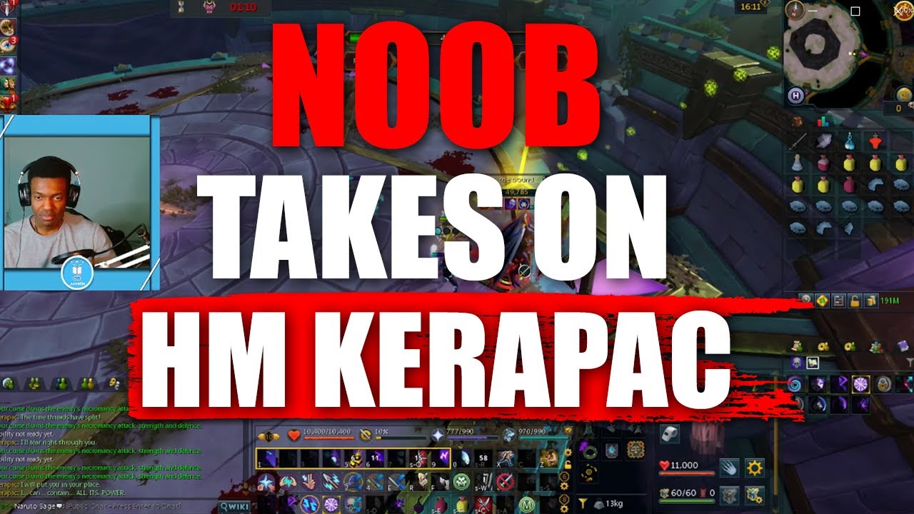 Average Runescape Player Takes On Hard Mode Kerapac - YouTube
