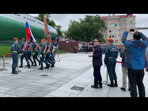 러시아 소방관 학교 졸업식 Russian Firefighter School Graduation Ceremony 