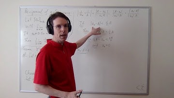 Limit of reciprocal of sequence