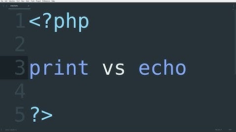Difference between echo and print in PHP