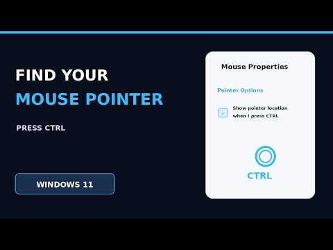 How to Find Your Mouse Pointer With Ctrl in Windows 11