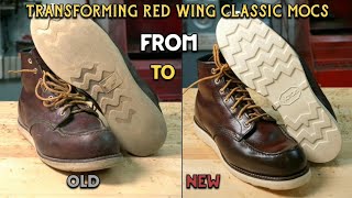 From Old to New: Red Wing Classic Moc  Sole Transformation with Vibram (4014 CRISTY)