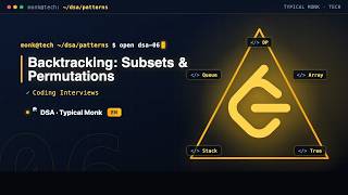 DSA Class 6 · Backtracking: Subsets & Permutations | Typical Monk