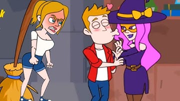 Clue Hunter (Lion Studio) - Jerk BF In Love With Witch - Funny Android Gameplay Walkthrough HD