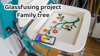 Glassfusing project  Family tree