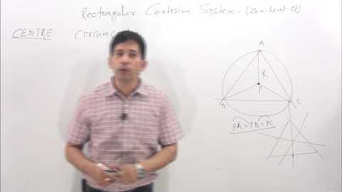 Rectangular Cartesian  system ( subjective sheet solutions ) -4 ( how to find center)