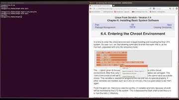 LFS 7.4 - Entering the Chroot Environment-6.4 (video 26)
