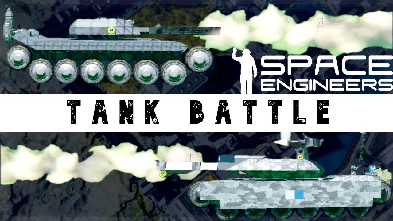SPACE ENGINEERS TANK BATTLE - Battle of the Town - YouTube