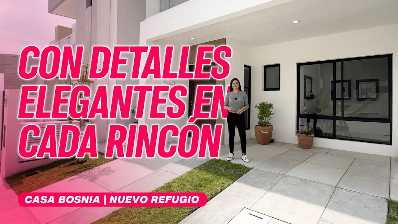 ¡Con DETALLES ELEGANTES! Casa BOSNIA | Nuevo Refugio Queretaro