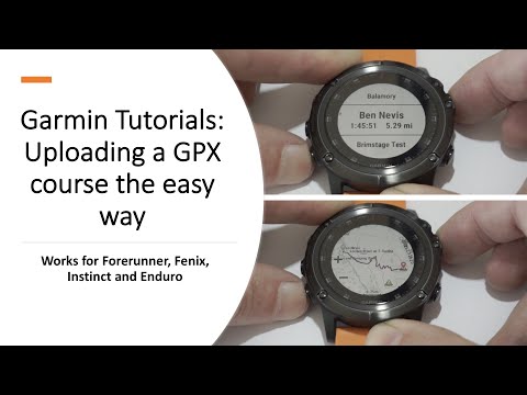 Upload and Navigate using a GPX Course on your Garmin Fenix , Forerunner , Instinct or Enduro